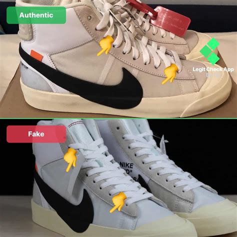 nike off white blazer black real vs fake|nike blazer off white scam.